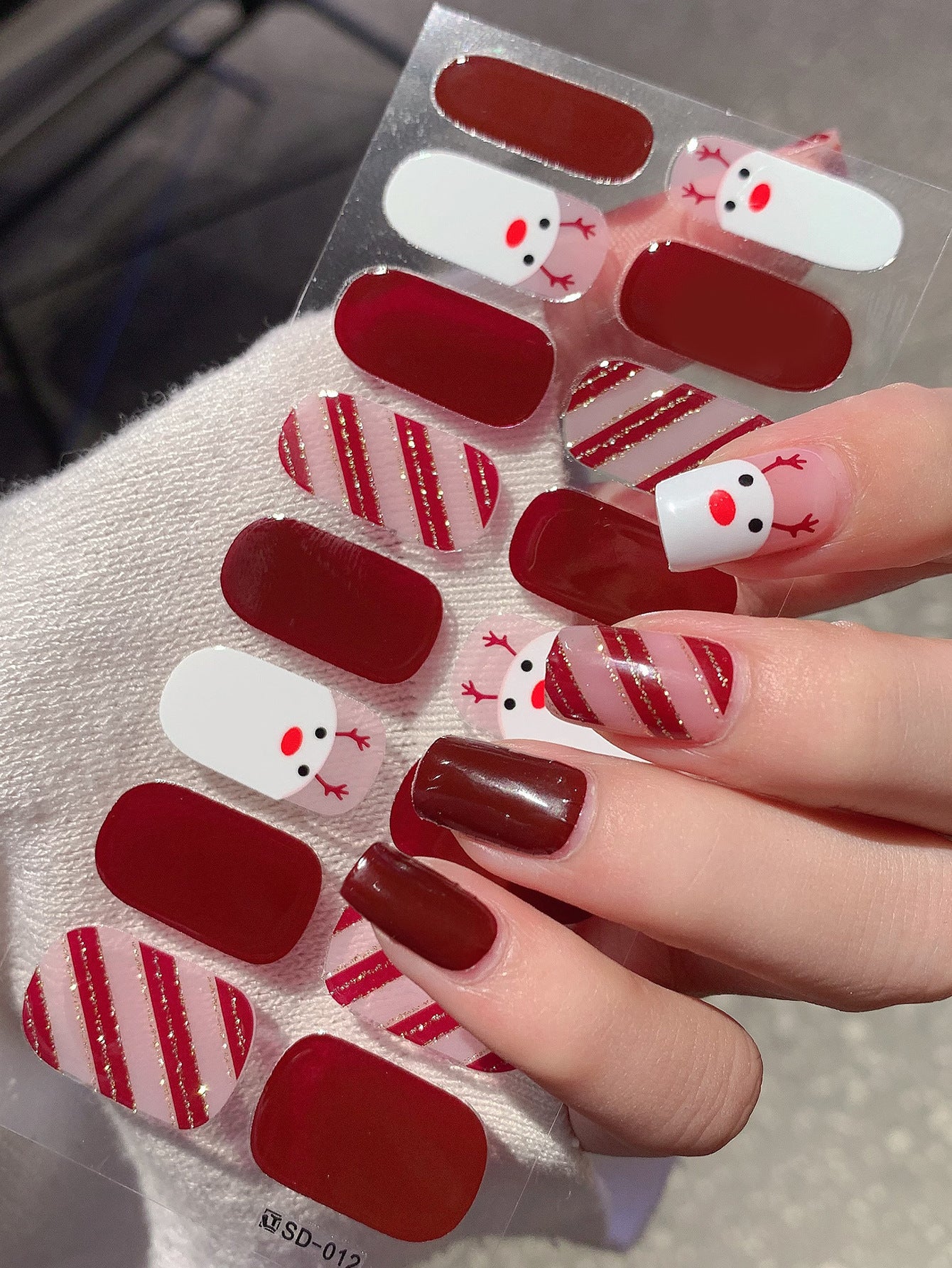 Autocollants pour ongles de style Noël tendance