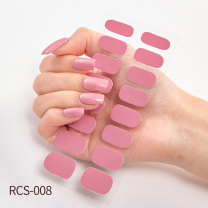 Simple waterproof nail stickers