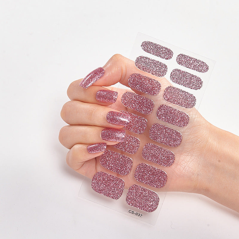 Solid Color 16 Small Stickers Nail Stickers Simple Nail Stickers