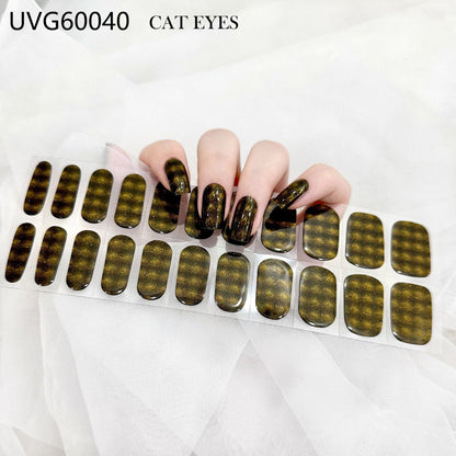 Blush Nail Stickers Uv Semi-baked Gel