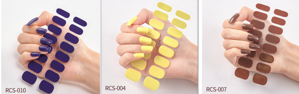 Simple waterproof nail stickers