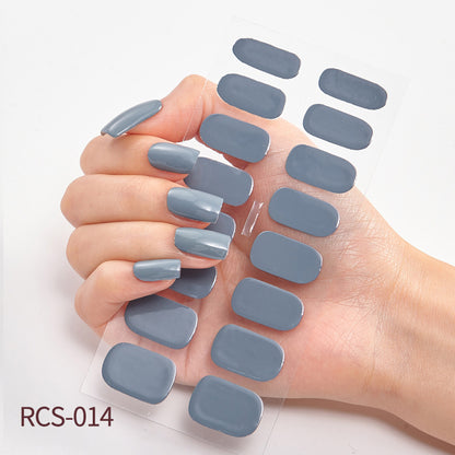 Simple waterproof nail stickers