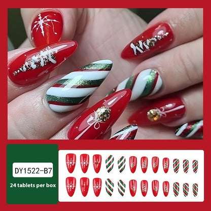 Christmas Wear Fake Nails Nail Sticker