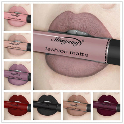 Non-stick matte lip gloss