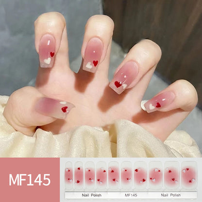 Hand Painted Tulip Smudge Nail Stickers