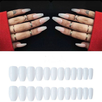 Fake nails can be taken with long and short styles