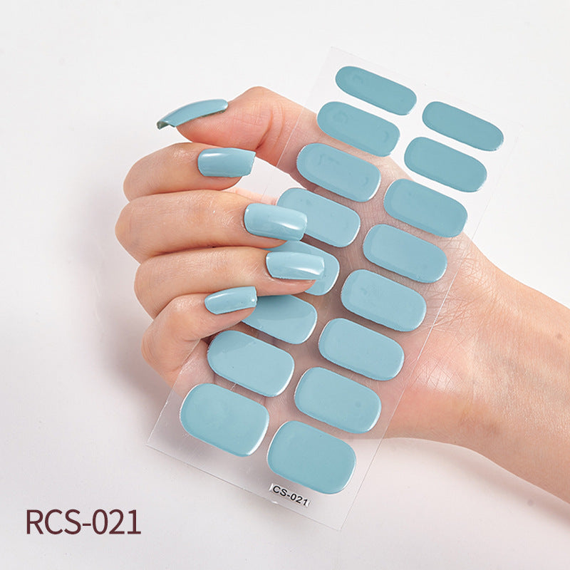 Simple waterproof nail stickers