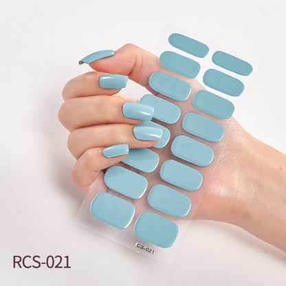 Simple waterproof nail stickers