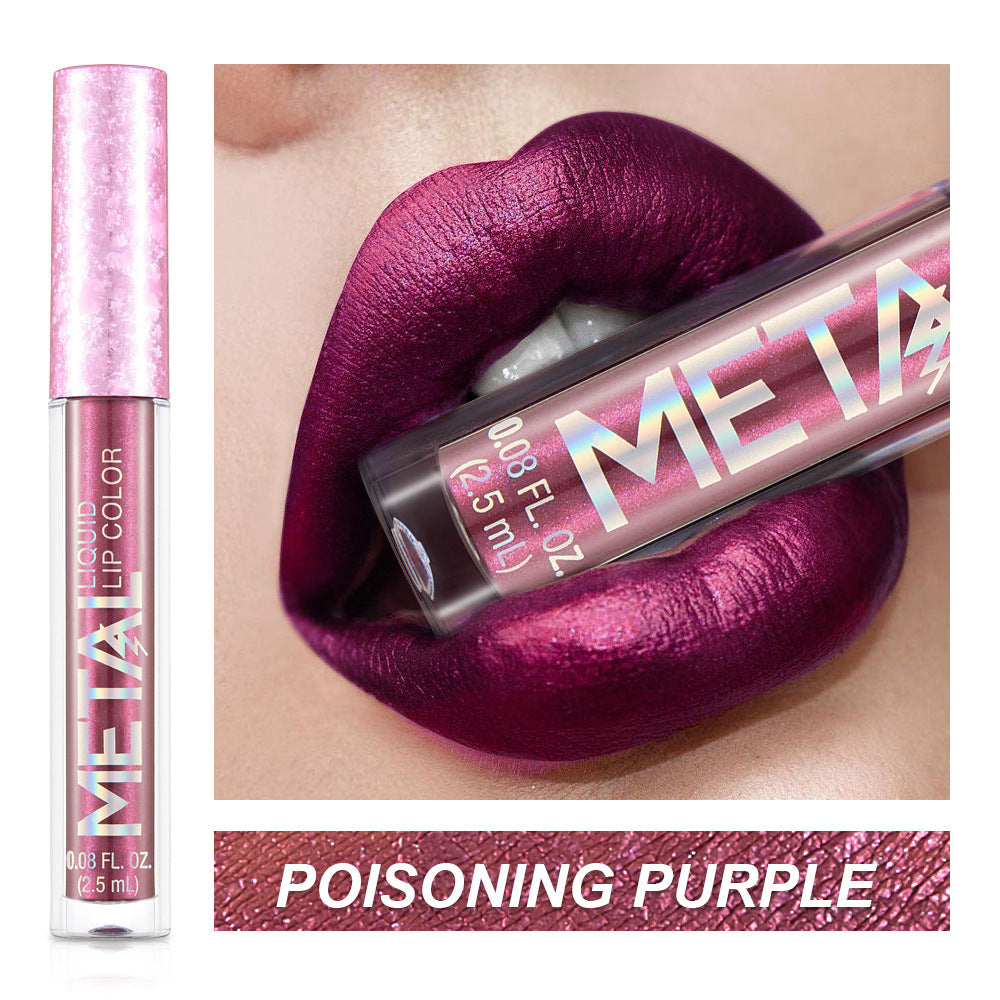 Metal Lip Gloss Waterproof Lipstick