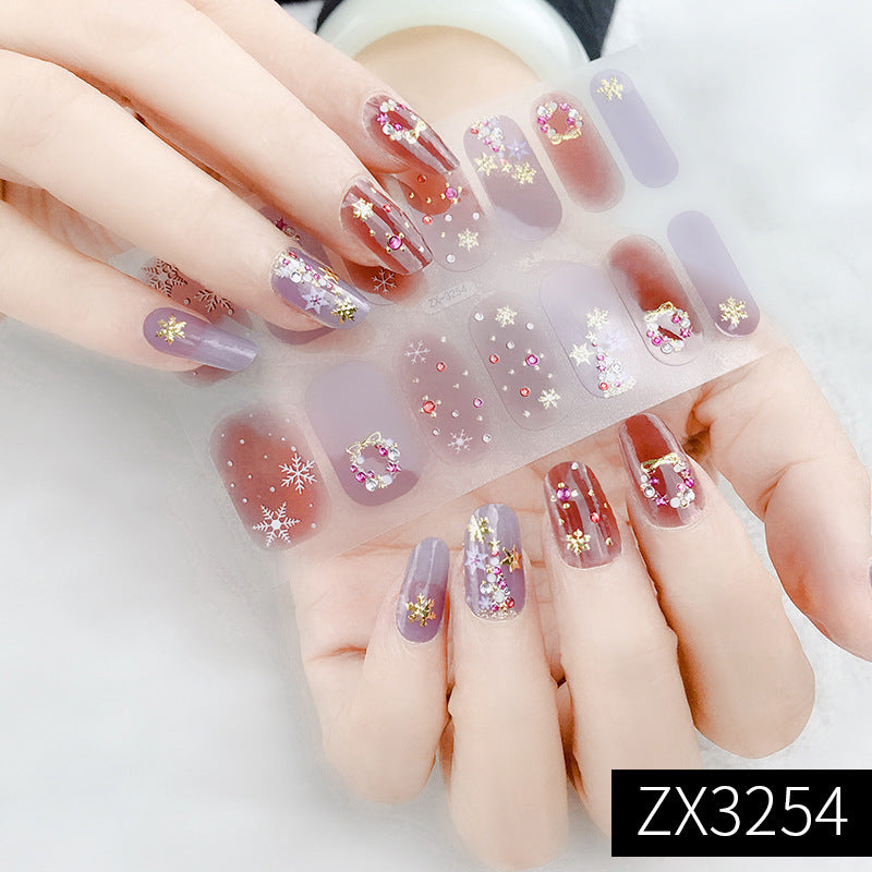 3D stereo full waterproof nail stickers