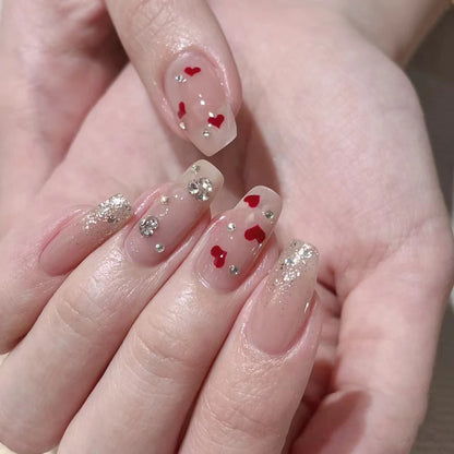 Autocollants pour ongles doux et amoureux de la Saint-Valentin Tanabata