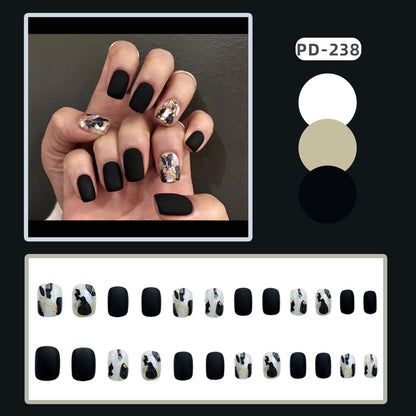 Porter des faux ongles manucure autocollants pour ongles produit fini autocollant pour ongles de ballet givré pour ongles