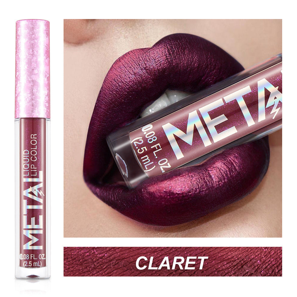 Metal Lip Gloss Waterproof Lipstick