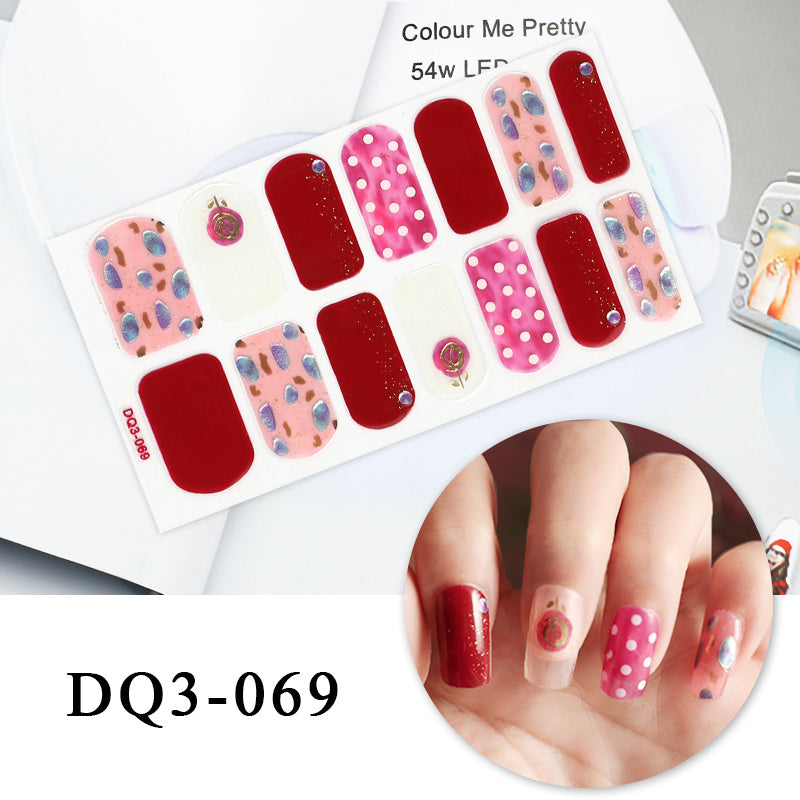 Autocollants pour ongles en couleur Nail Art Simple Fashion