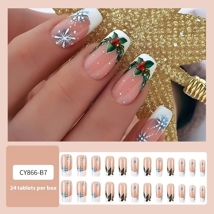 Christmas Wear Fake Nails Nail Sticker