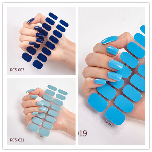 Simple waterproof nail stickers