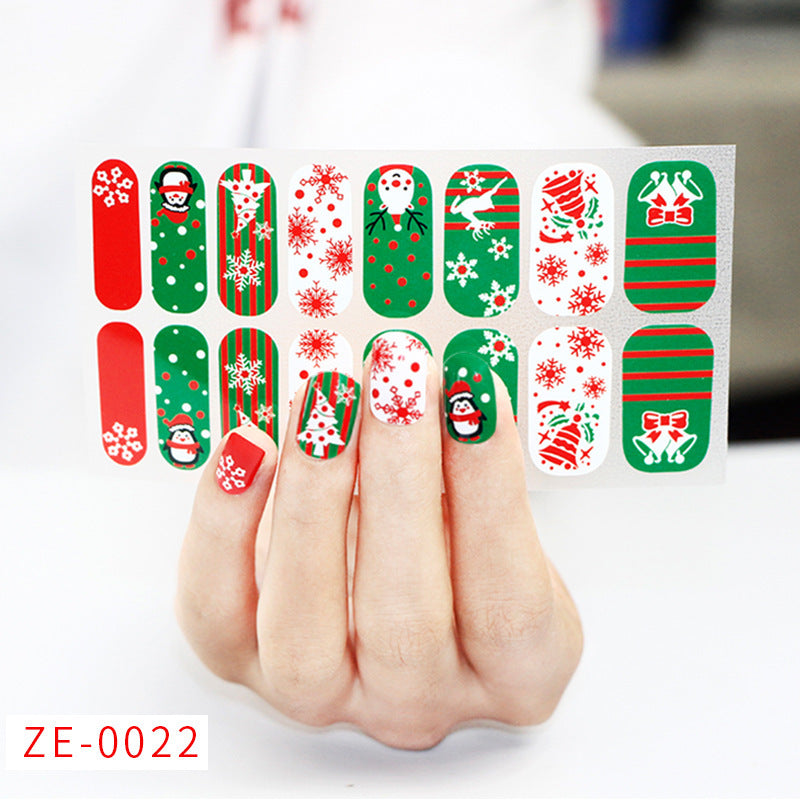 Nail Art Stickers Santa Claus Snowflake Elk