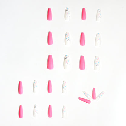 Misty Clouds Smiling Face Nail Stickers Nail Shaped Piece