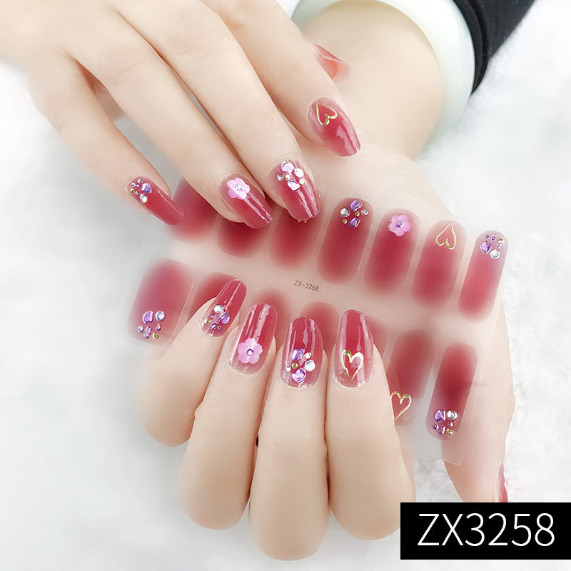 3D stereo full waterproof nail stickers