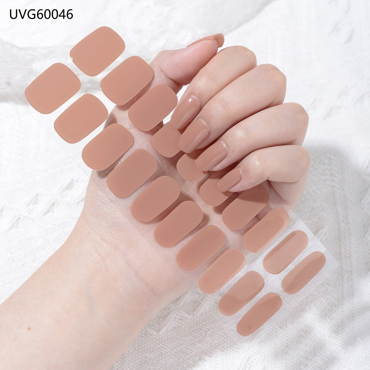 Blush Nail Stickers Uv Semi-baked Gel