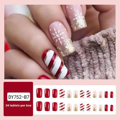 Christmas Wear Fake Nails Nail Sticker