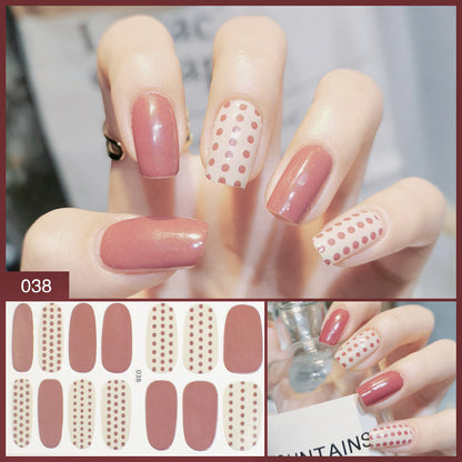 Nail Stickers Female Manicure Full Stickers Finished 3d Waterproof