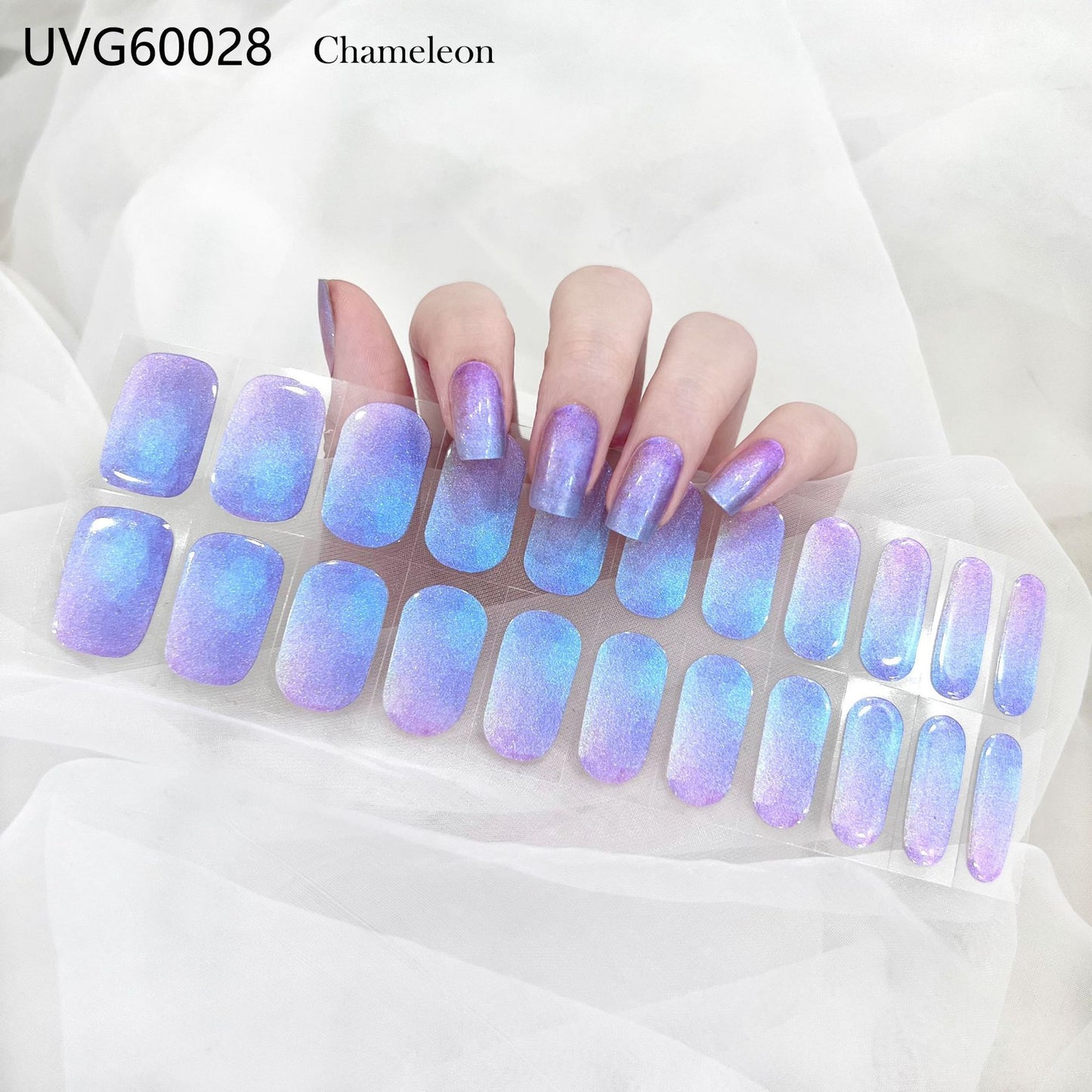 Blush Nail Stickers Uv Semi-baked Gel