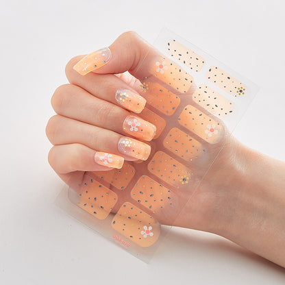 Bronzing Laser Nail Polish Film Fashion Nail Stickers