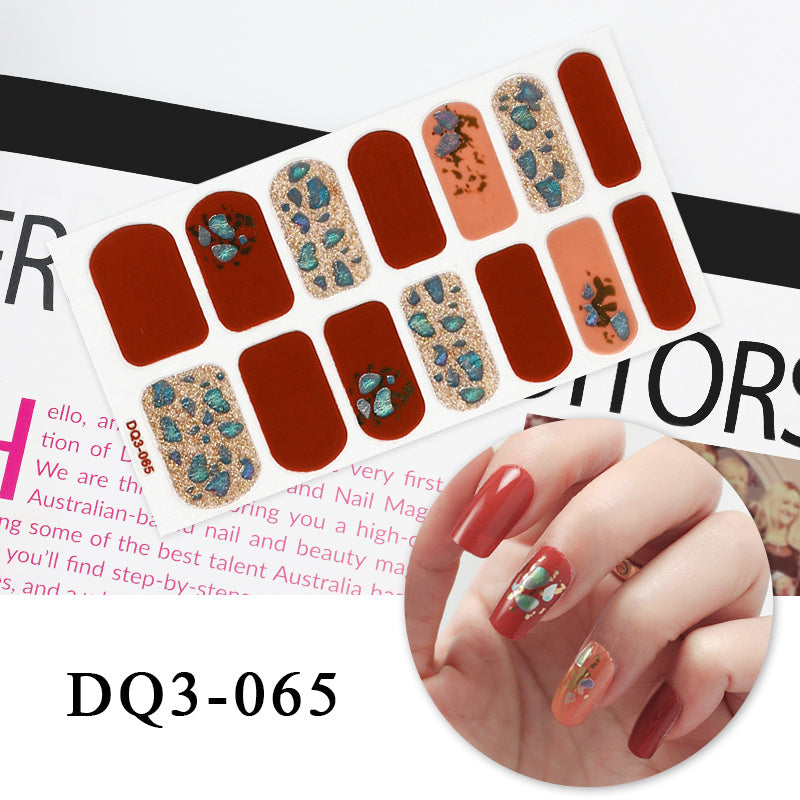 Autocollants pour ongles en couleur Nail Art Simple Fashion