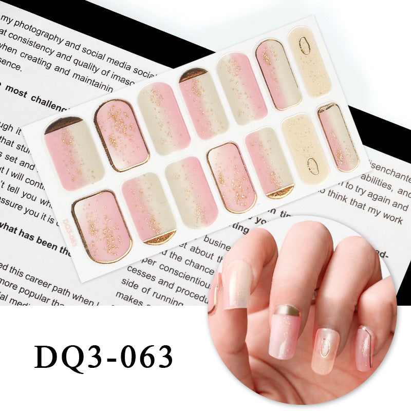 Autocollants pour ongles en couleur Nail Art Simple Fashion