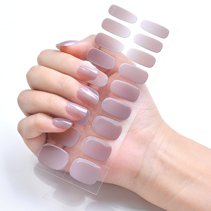 Autocollants pour ongles en forme d'œil de chat transparent glacé Aurora Wear