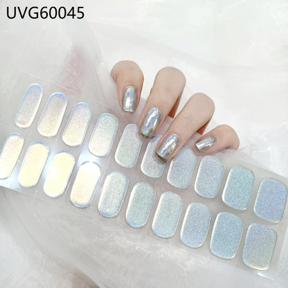 Blush Nail Stickers Uv Semi-baked Gel