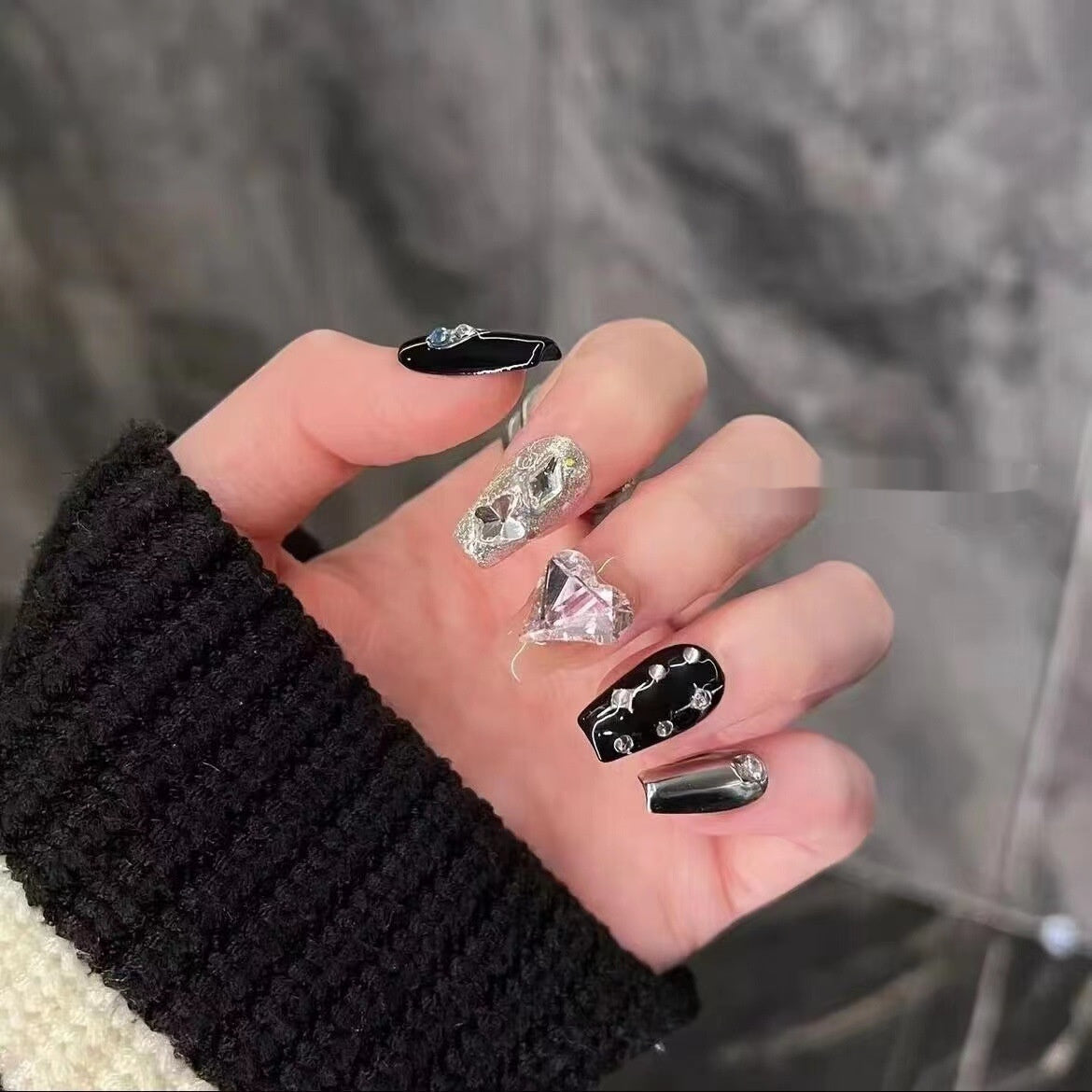 Handmade Wear Armor Classic Old Nail Stickers Fake Nails Removable Finished Product Nail Tip