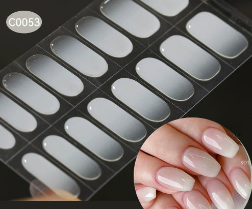 Nail Stickers UV Gel Nail Sticker Semi-curing