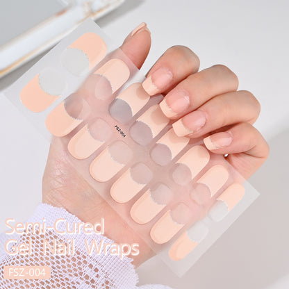 Fashion Semi-curing Phototherapy Nail Stickers