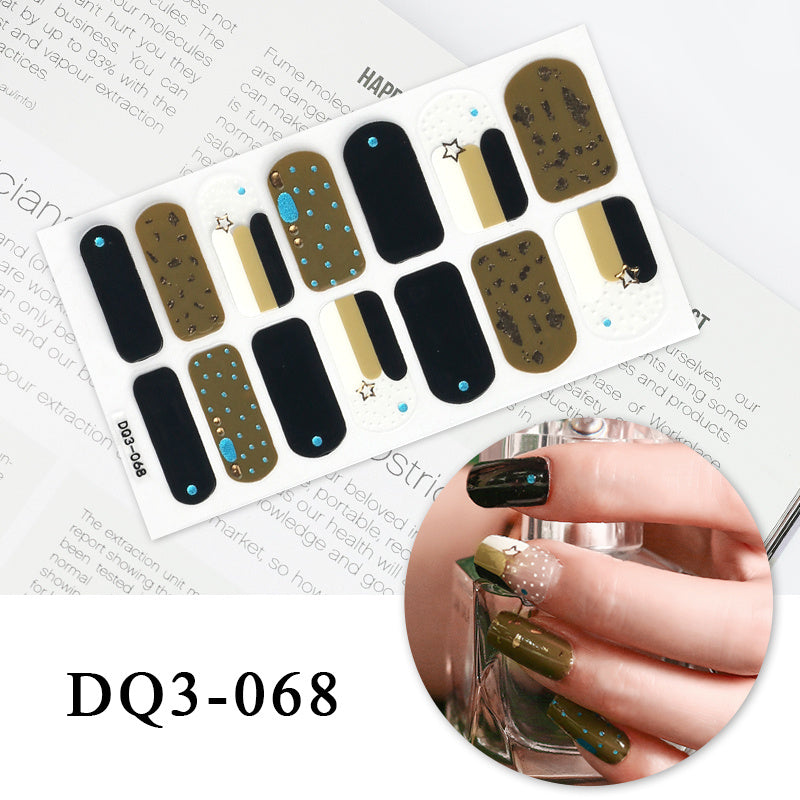 Autocollants pour ongles en couleur Nail Art Simple Fashion