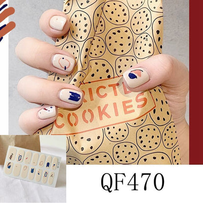 Autocollant pour ongles 3D Diamond Nail 14 autocollants Autocollant pour ongles étanche Autocollant complet pour femmes enceintes