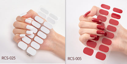 Simple waterproof nail stickers