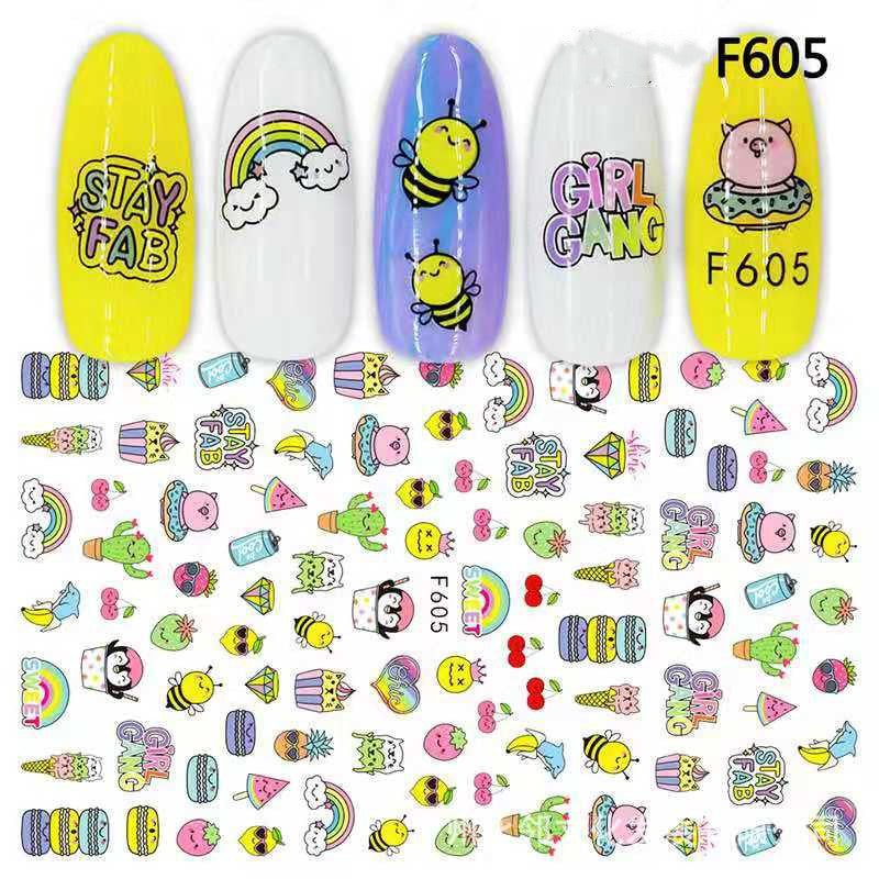 Japanese Three-dimensional 5D Embossed Nail Stickers