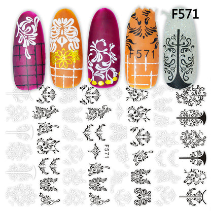 Japanese Three-dimensional 5D Embossed Nail Stickers