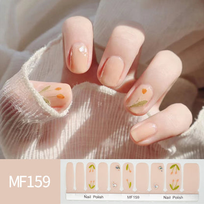 Hand Painted Tulip Smudge Nail Stickers