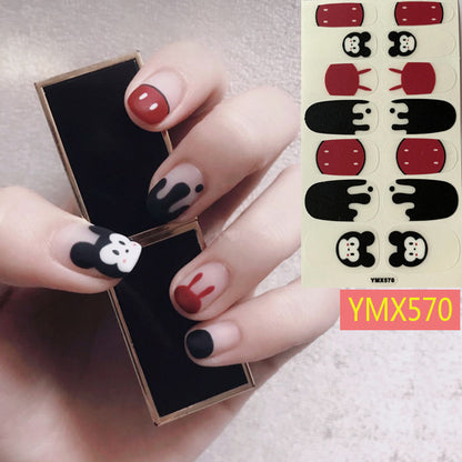 Net Red Nail Stickers Sports Style Trend