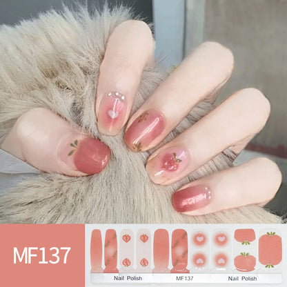 Hand Painted Tulip Smudge Nail Stickers