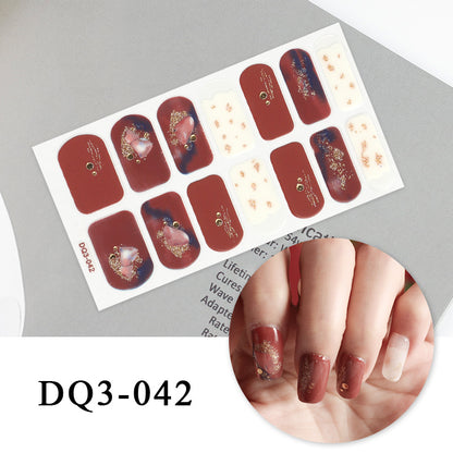 Autocollants pour ongles en couleur Nail Art Simple Fashion