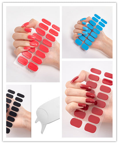 Waterproof and Long Lasting Nail Stickers Letter Color Nail Stickers Full Stickers