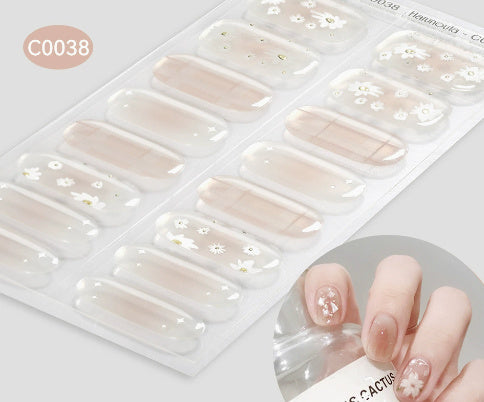 Nail Stickers UV Gel Nail Sticker Semi-curing