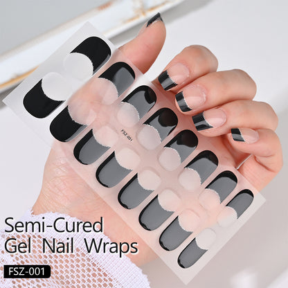 Fashion Semi-curing Phototherapy Nail Stickers