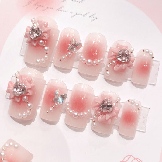 Women's Fashion Personalized Bow Nail Stickers