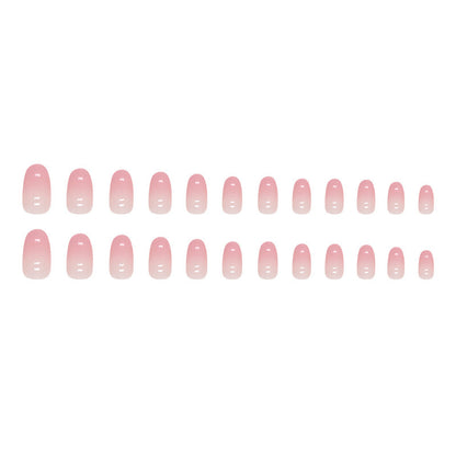 Gradient Girl Pure Desire Oval Fake Nails