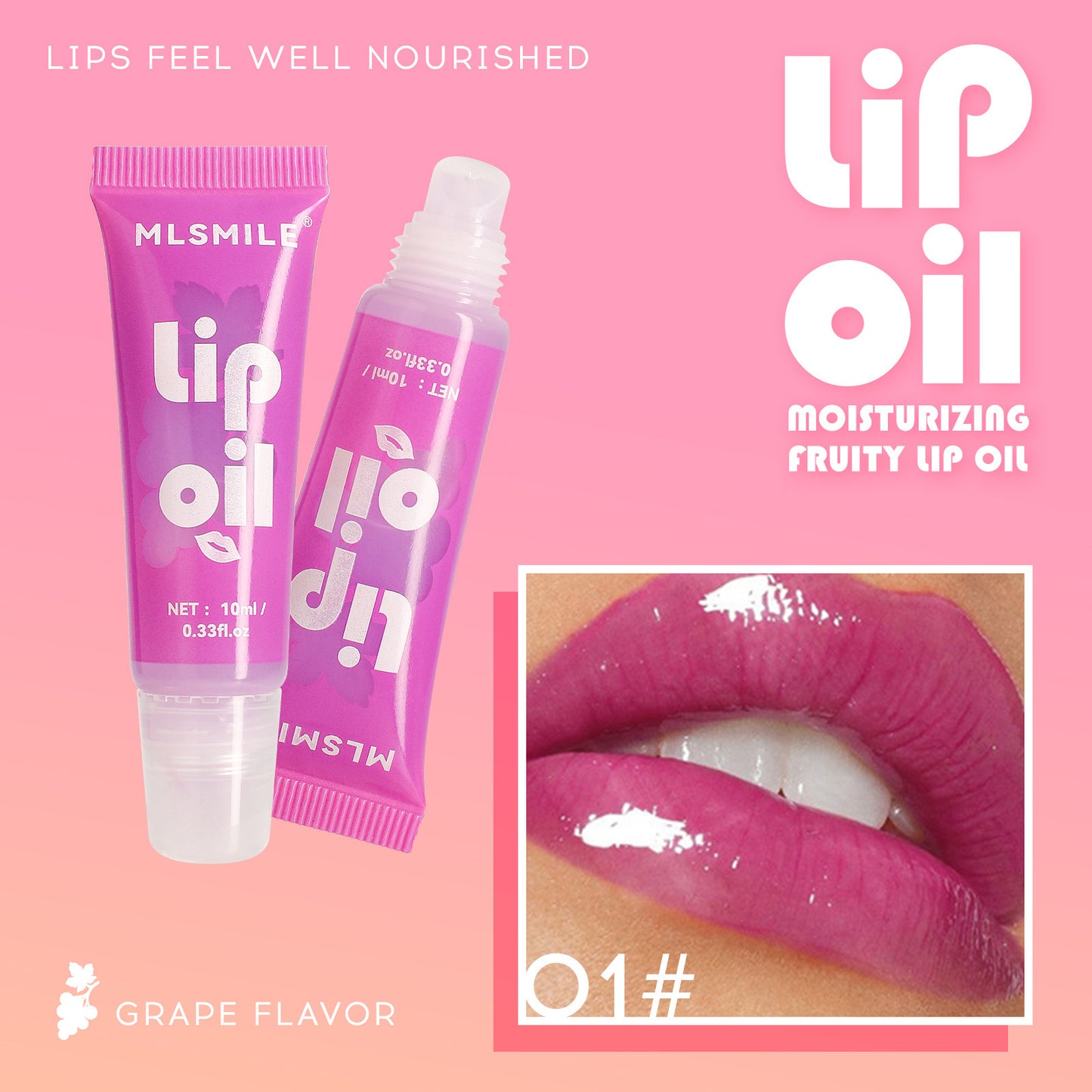 Moisturizing Water Light Mirror Lip Gloss Fruit Flavor Lip Gloss